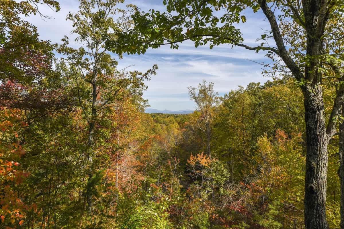 View! Cozy, Private, Fireplace, Hot Tub Log Cabin, Honeymoon! Sevierville Extérieur photo